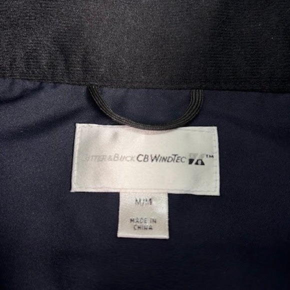 Cutter & Buck WindTec Pullover Mens M Navy Golf Windbreaker Swedish Match - Picture 4 of 10